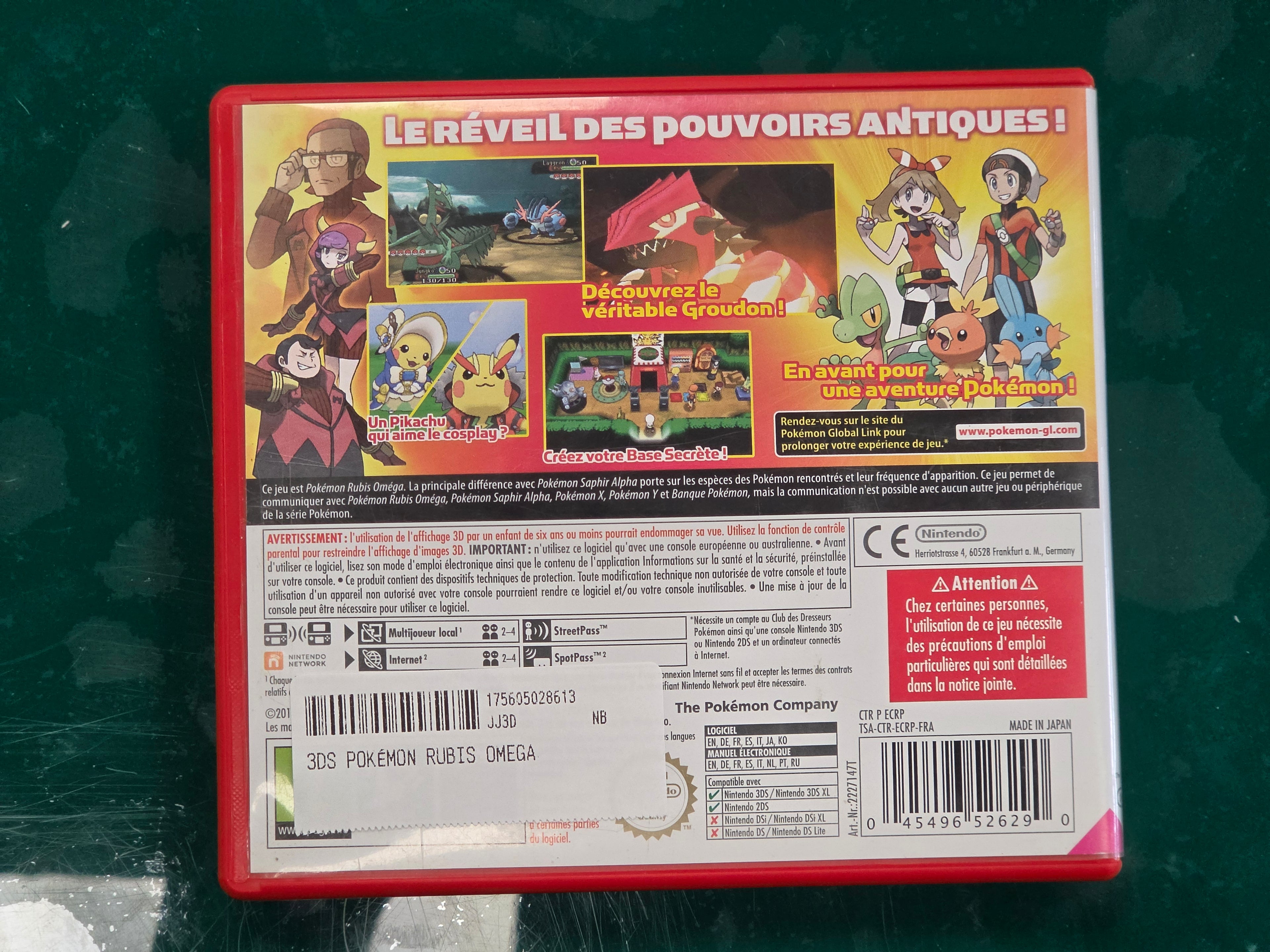 Pokémon Rubis Omega Nintendo 3DS